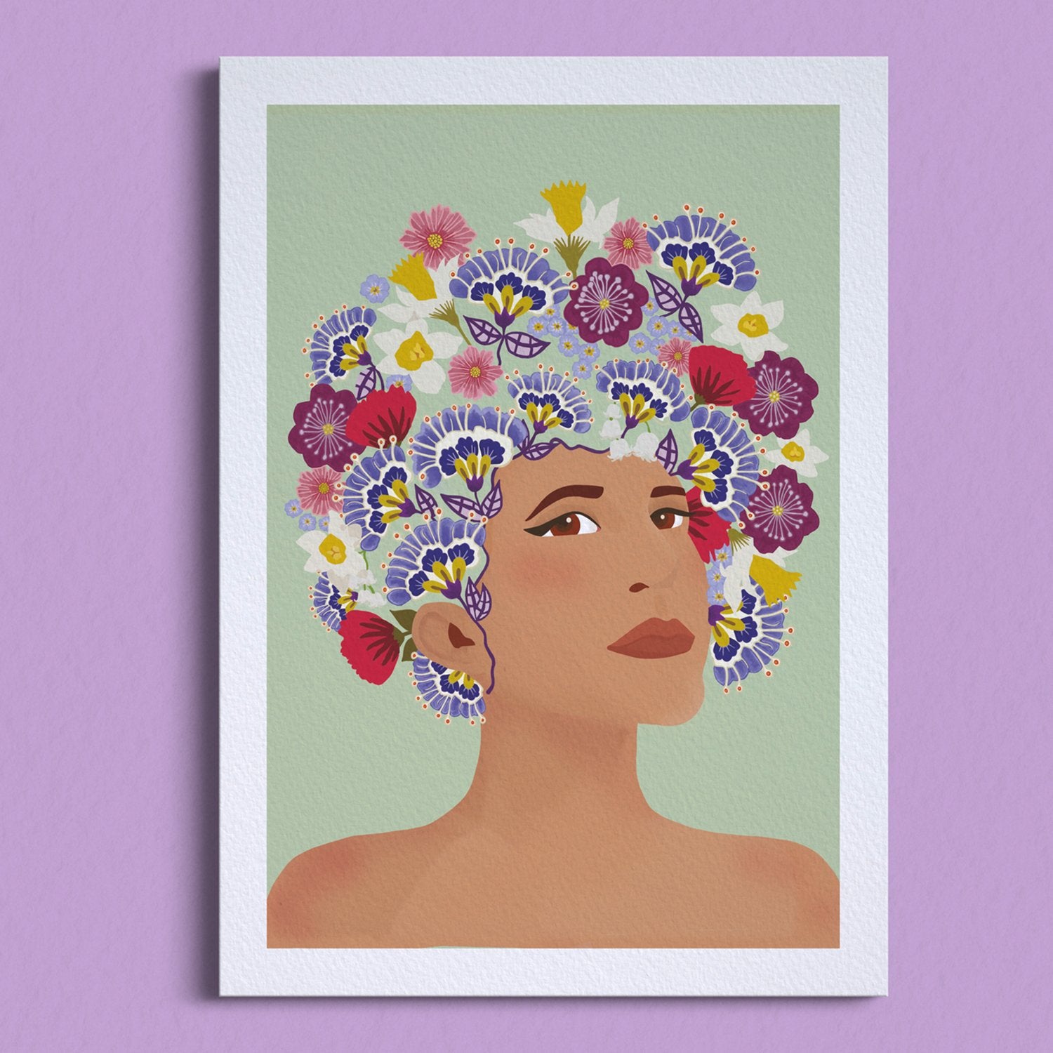Print La Femme aux Fleurs A4 - Spark Room