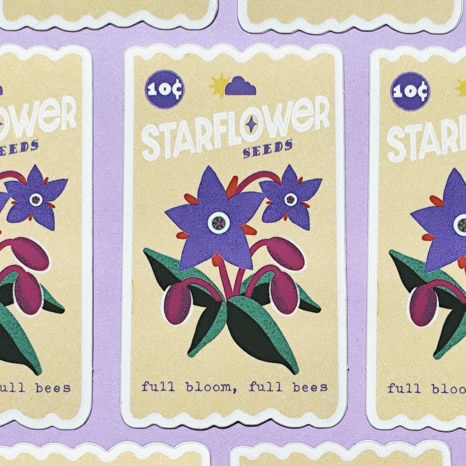 Sticker Starflower Seeds - Spark Room