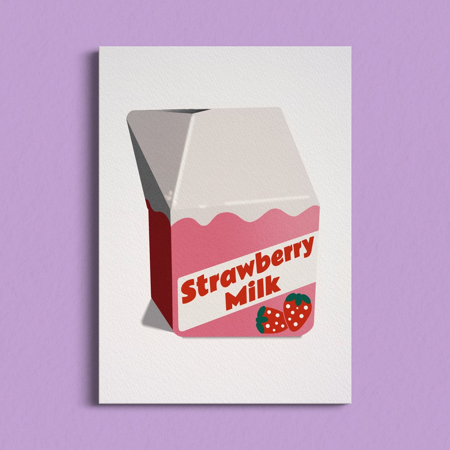 Print Strawberry Milk A5 - Spark Room
