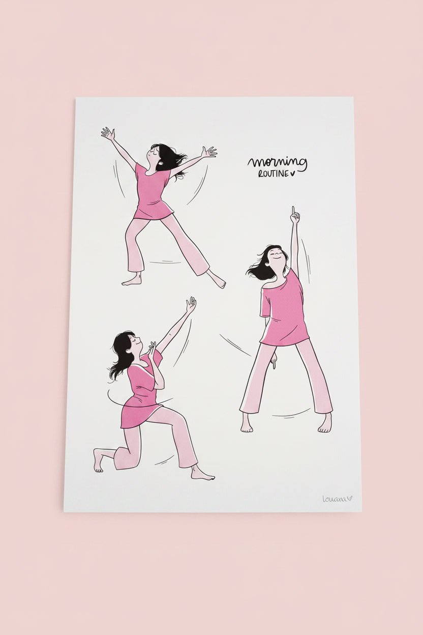 Affiche Morning Routine – Louana Magnin