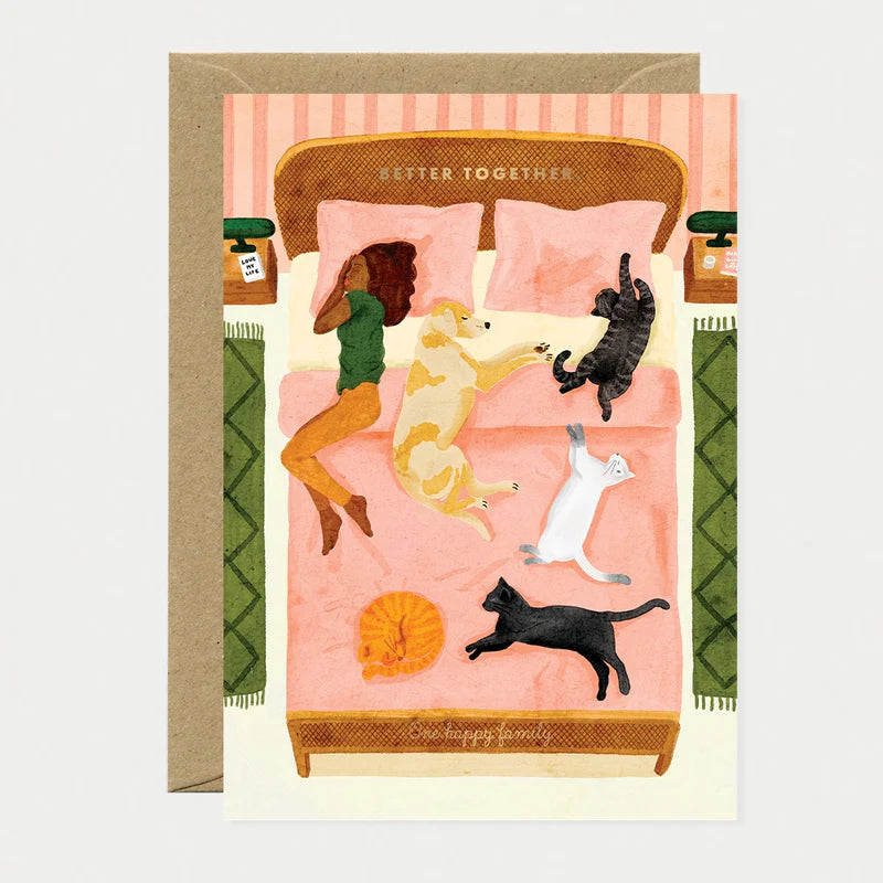 Carte famille Better Together One Happy Family – All The Ways to Say – boutique Little Green Cocoon Bordeaux