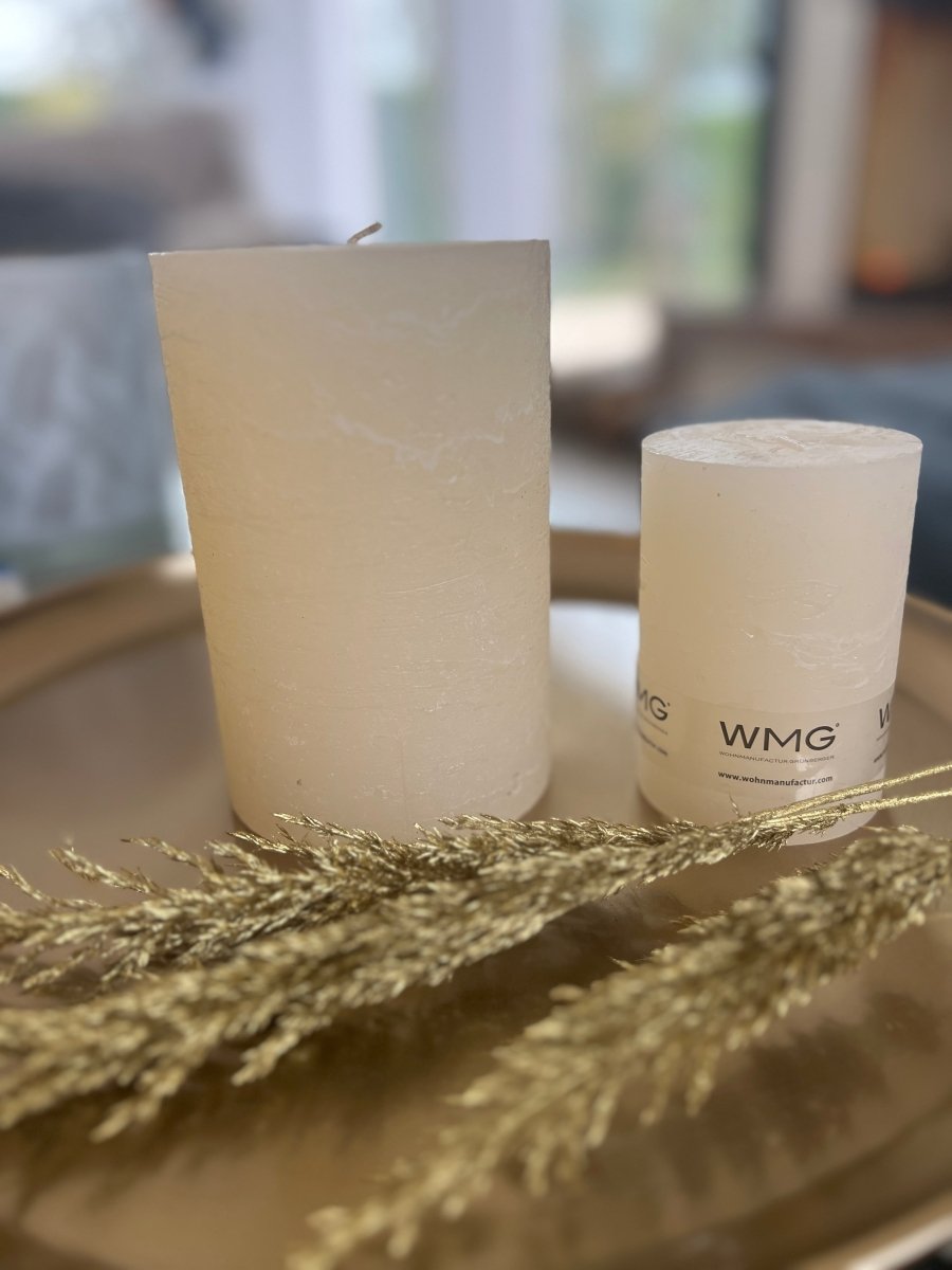 TWIST grande bougie ivoire
