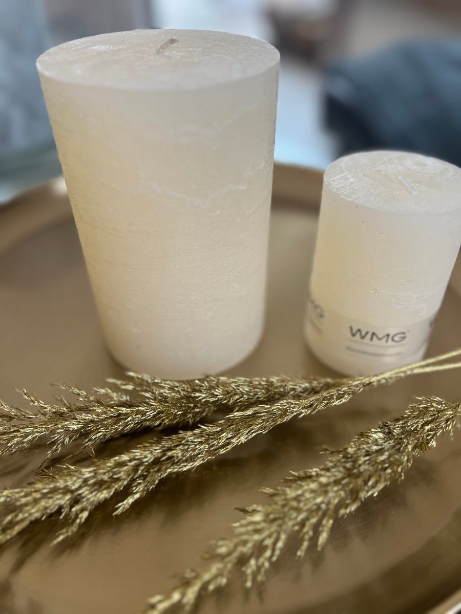 TWIST grande bougie ivoire