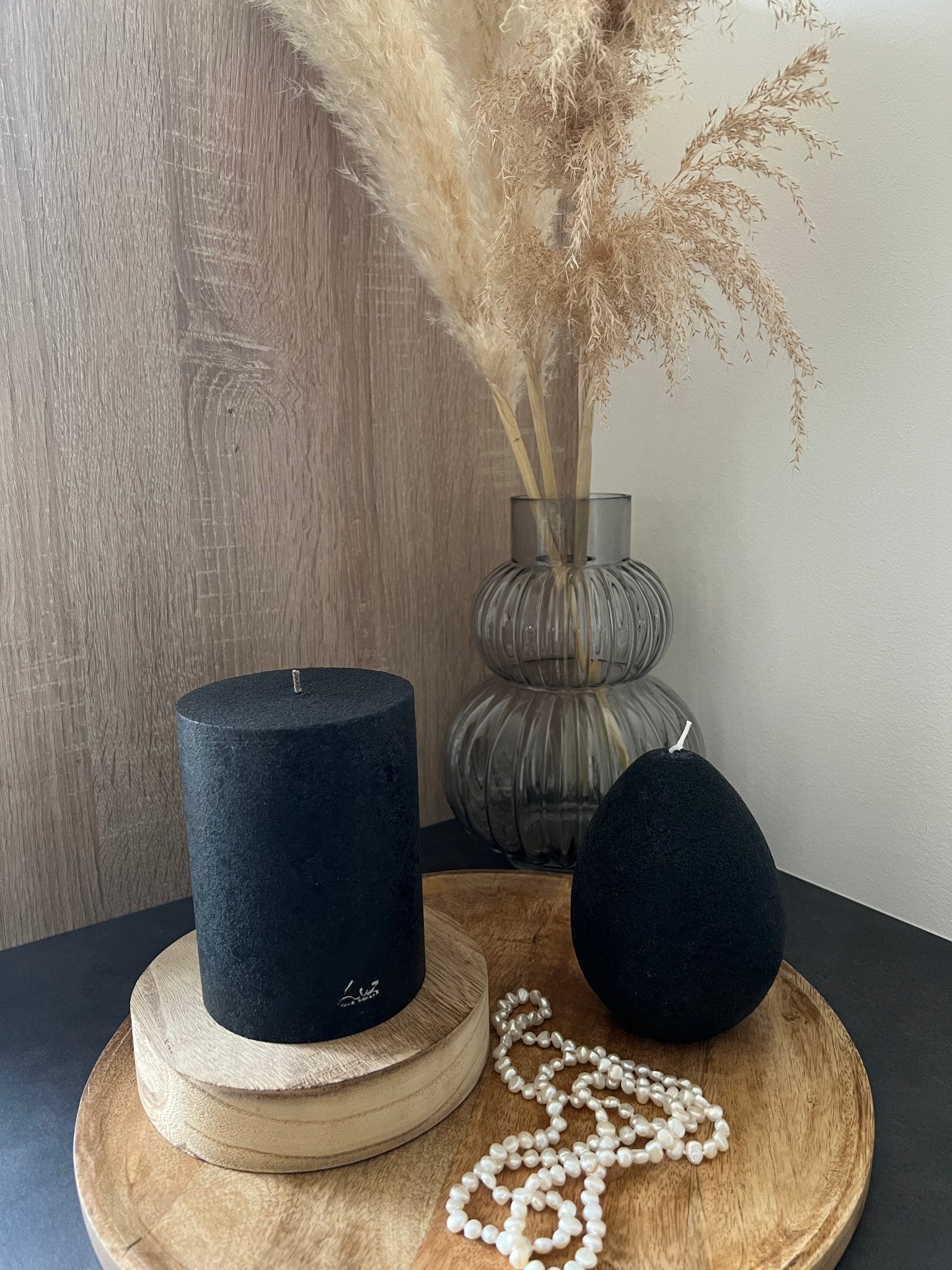 Bougie grande noire