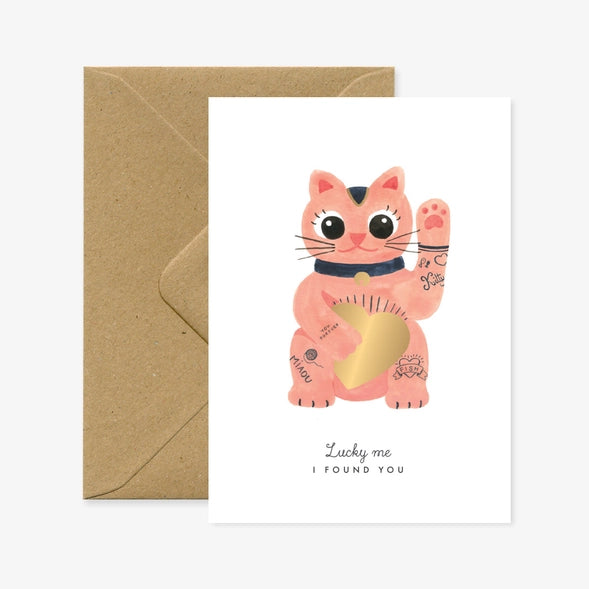 Carte romantique Lucky Me I Found You – All The Ways to Say – boutique Little Green Cocoon Bordeaux