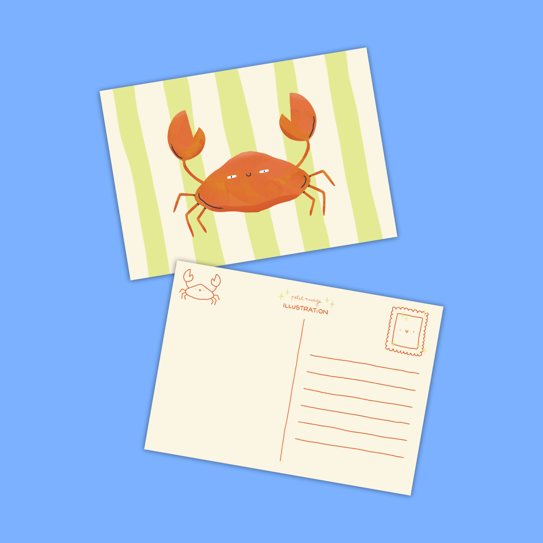 Carte postale Crabby - Petit Nuage