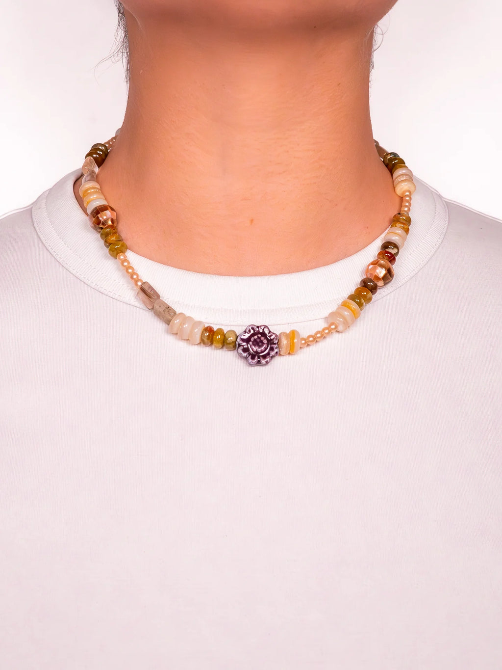 Collier Albertine Marie-Louise Bijoux – vue d'ensemble, collier coloré maximaliste