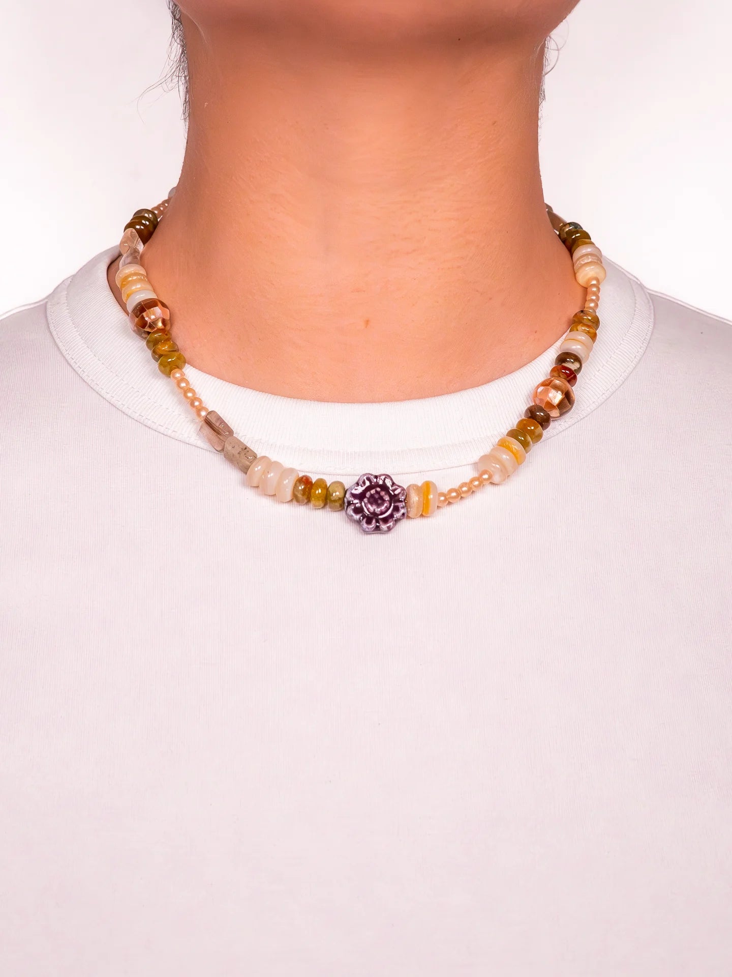 Collier Albertine Marie-Louise Bijoux – vue d'ensemble, collier coloré maximaliste