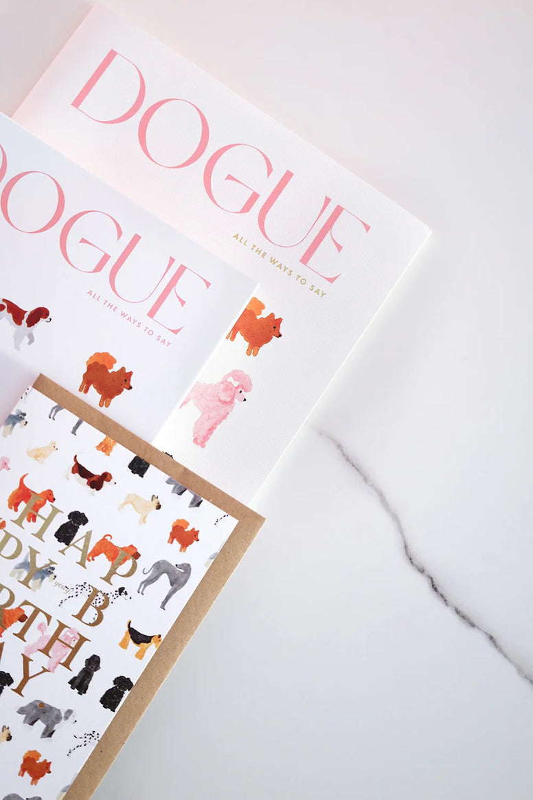 Carte anniversaire Birthday Dogs Pattern – All The Ways to Say, mise en situation