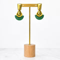 Gatsby Vert - boucles d'oreilles Beau-en-Boucle