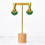 Gatsby Vert - boucles d'oreilles Beau-en-Boucle