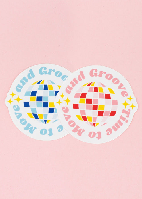 Sticker Time to Move and Groove – Bimbam Studio