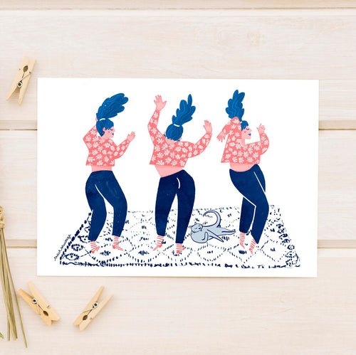 Carte postale Danse – Trait Sauvage