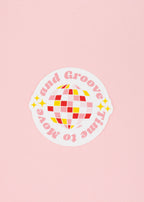 Sticker Time to move and groove