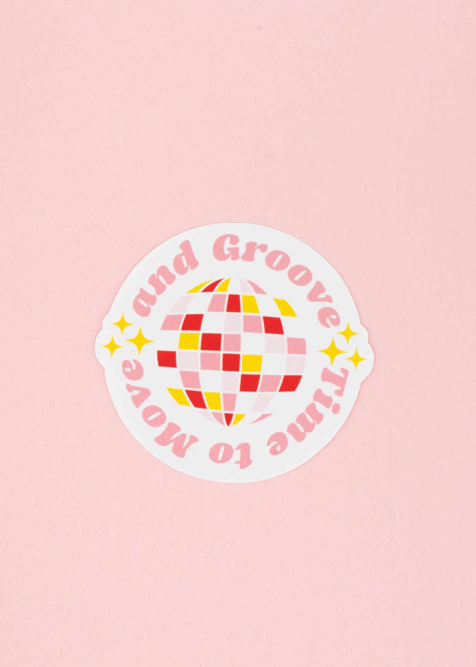 Sticker Time to move and groove