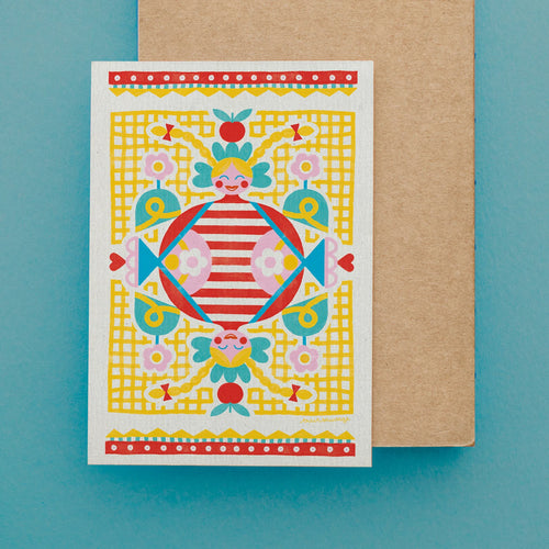 Carte postale Dame de Cœur – Trait Sauvage