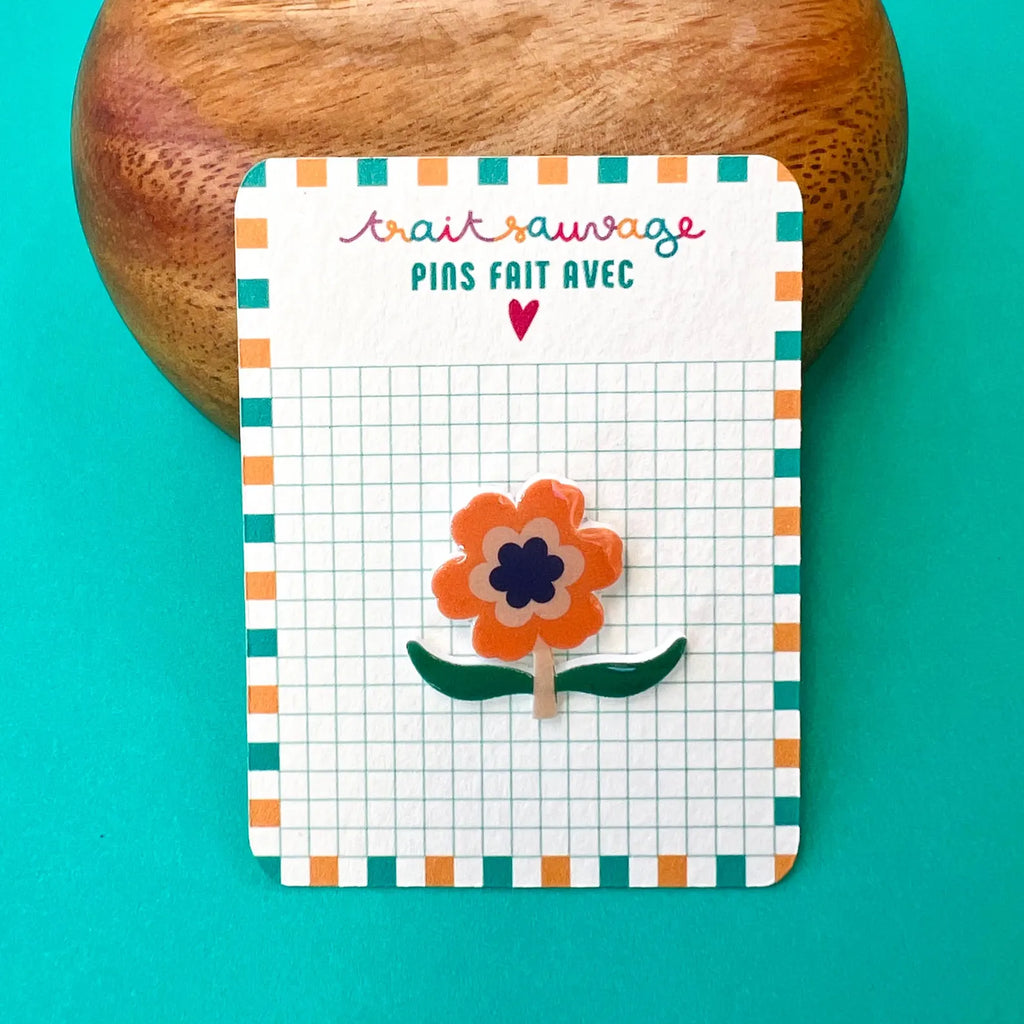 Broche Fleur Seventies