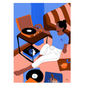 Affiche A4 — Le vinyle - Aude Bernardet