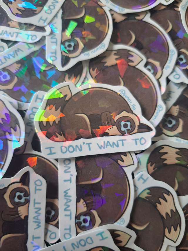 Sticker I Don't Want To - sunni.llu