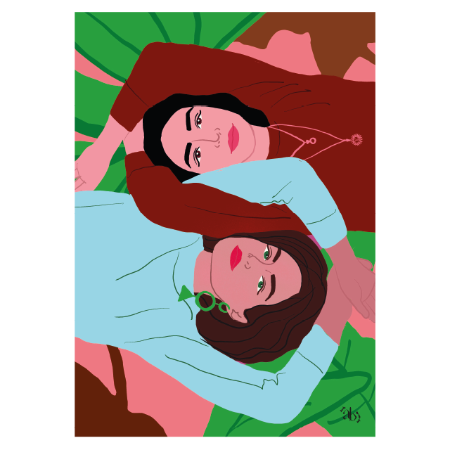 Affiche A4 — Sœurs de cœur - Aude Bernardet