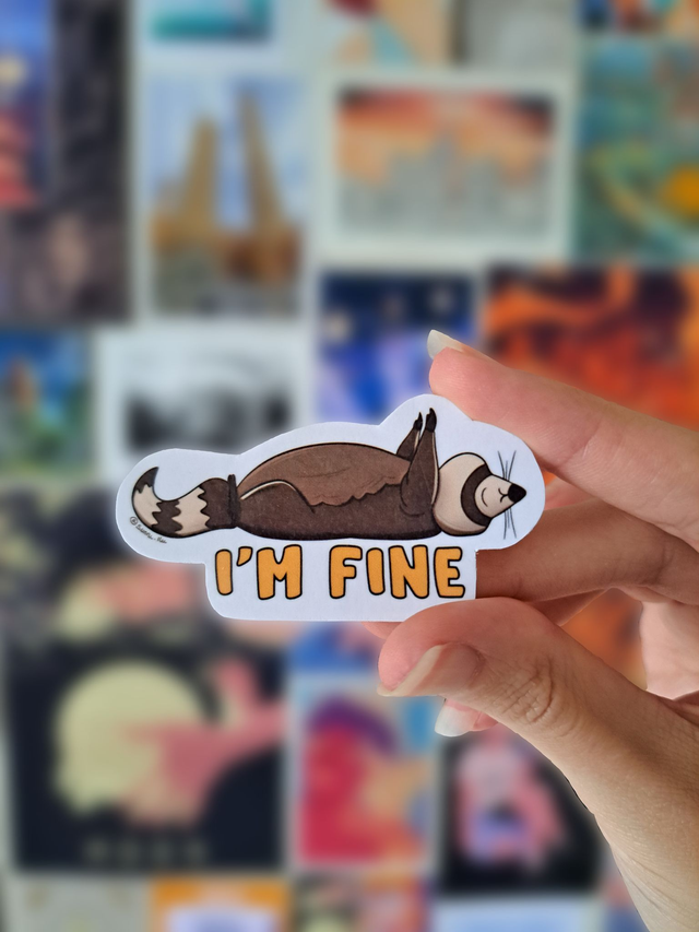 Sticker I'm Fine - sunni.llu