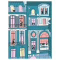 Affiche A4 — Façade de nuit - Aude Bernardet