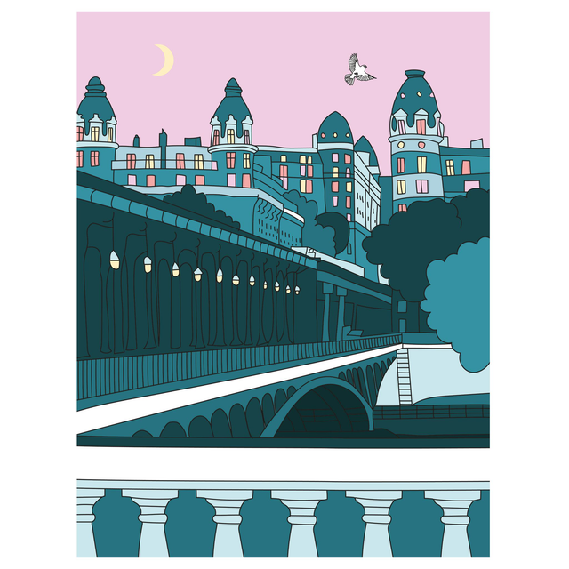 Affiche A4 — Romance parisienne - Aude Bernardet