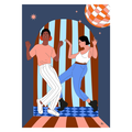 Affiche A4 — La piste de danse - Aude Bernardet