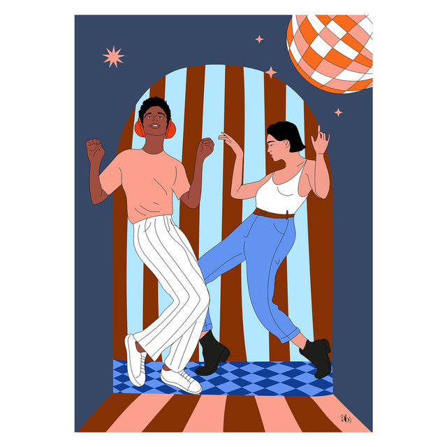 Affiche A4 — La piste de danse - Aude Bernardet