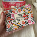 Mini trousse fleurs jaune