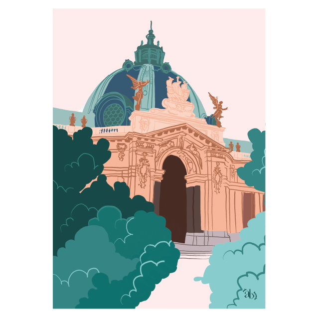 Affiche A4 — Le petit palais - Aude Bernardet