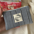 Mini trousse vichy noir