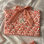Pochette à livre leopard corail grand modèle