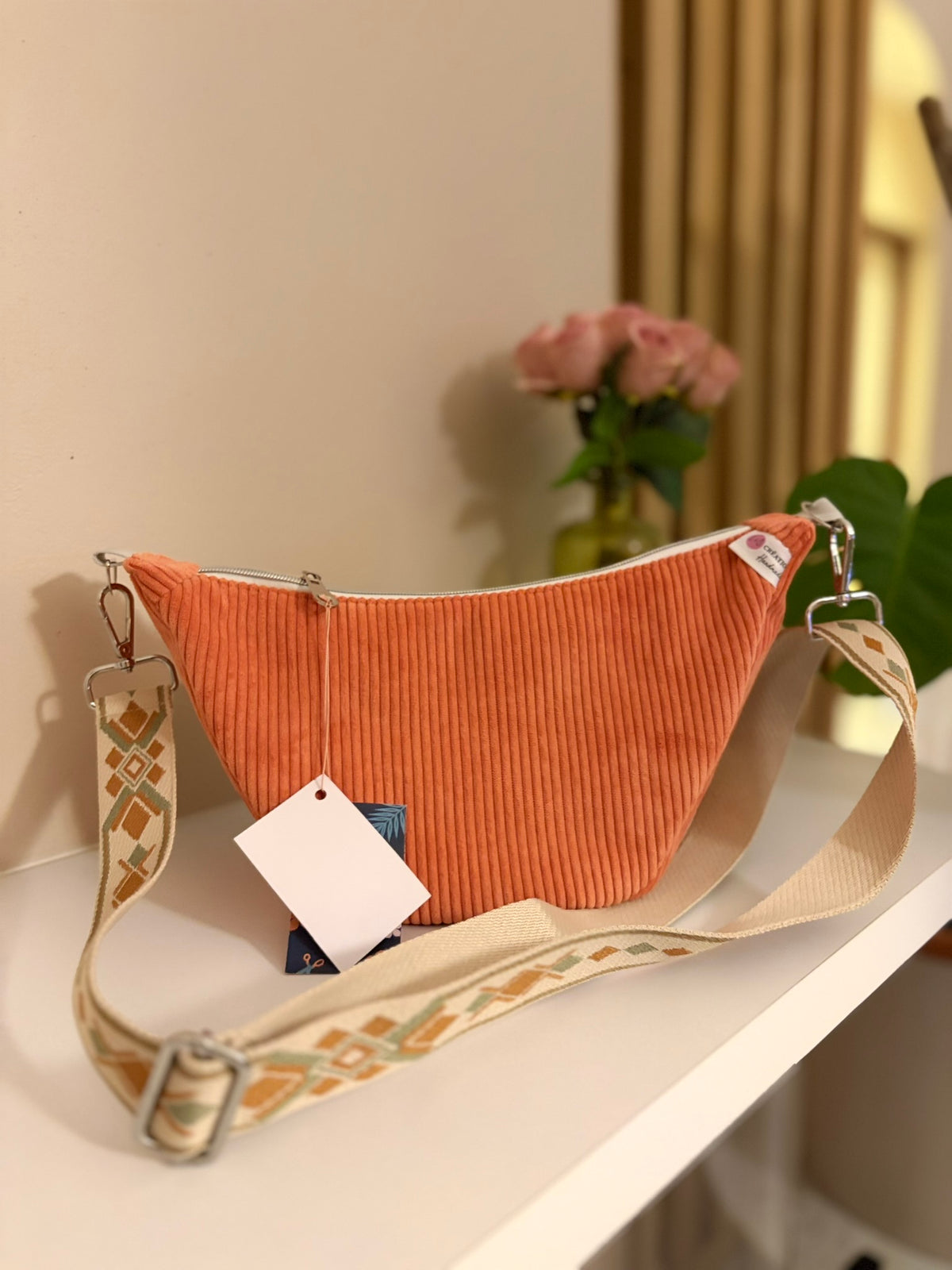 Sac demi-lune Mimoon – L&C Création Handmade