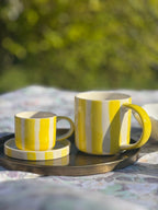 STRIPE Mug jaune