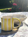 STRIPE Mug jaune