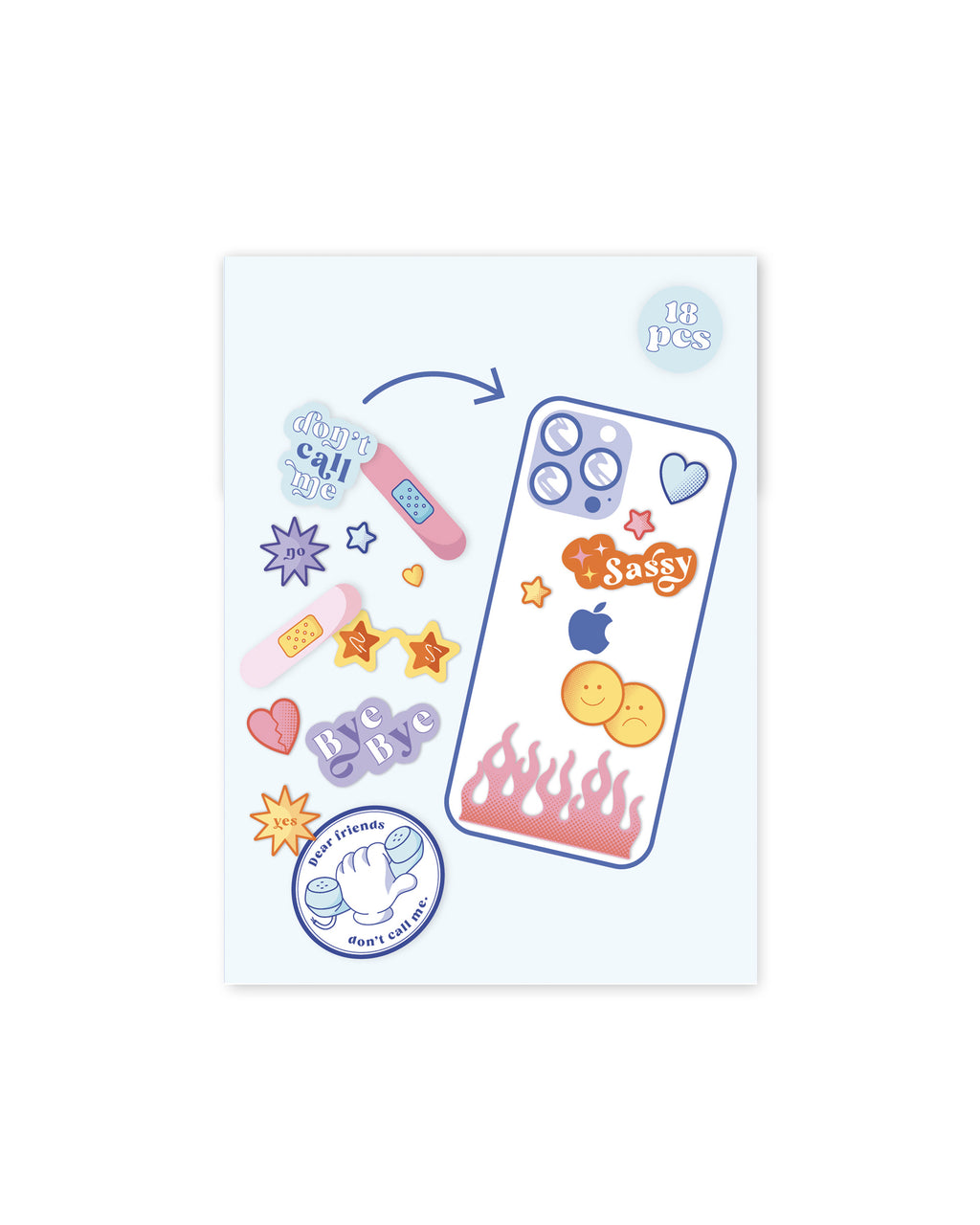 Sassy Pack - Lot de stickers