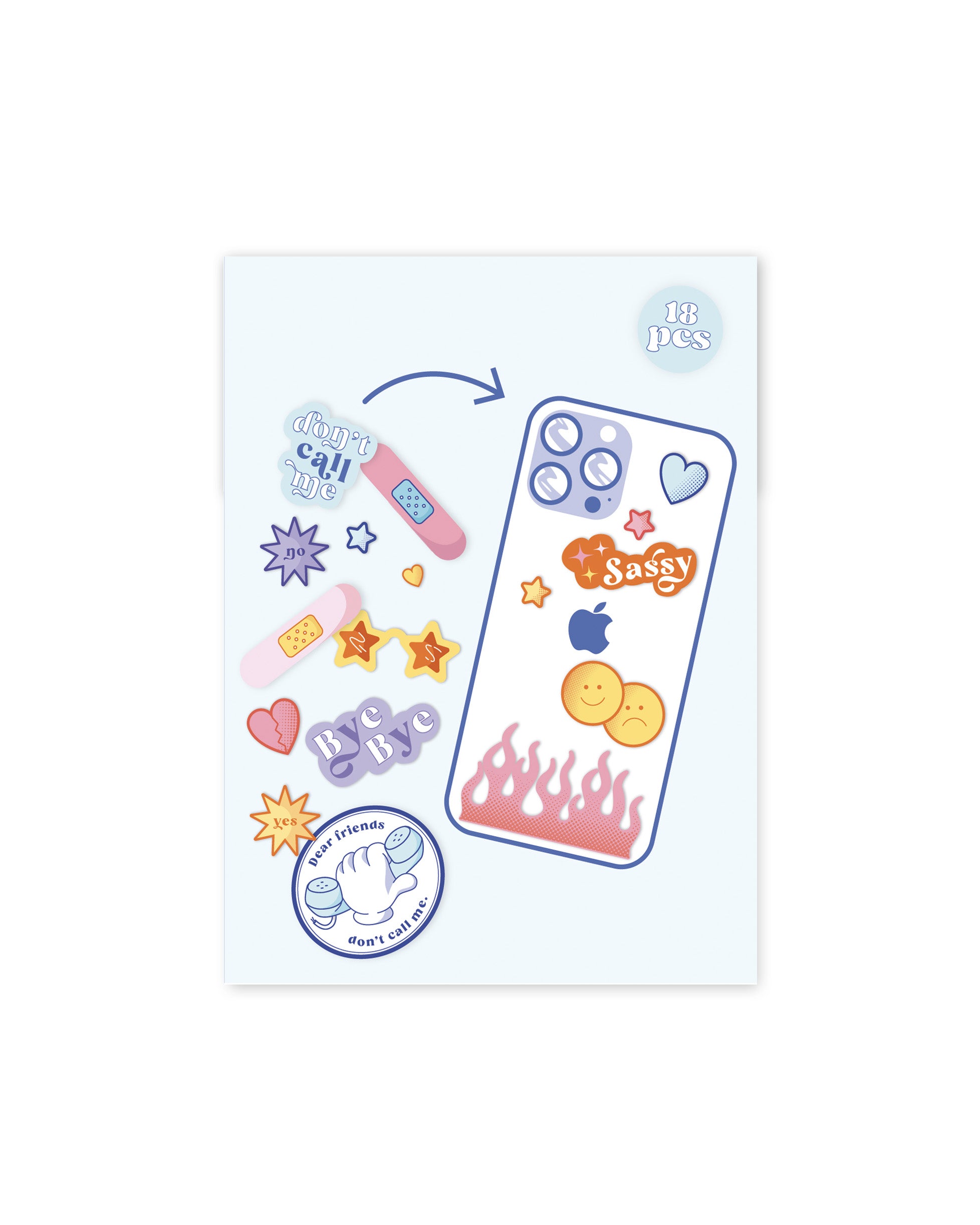 Sassy Pack - Lot de stickers