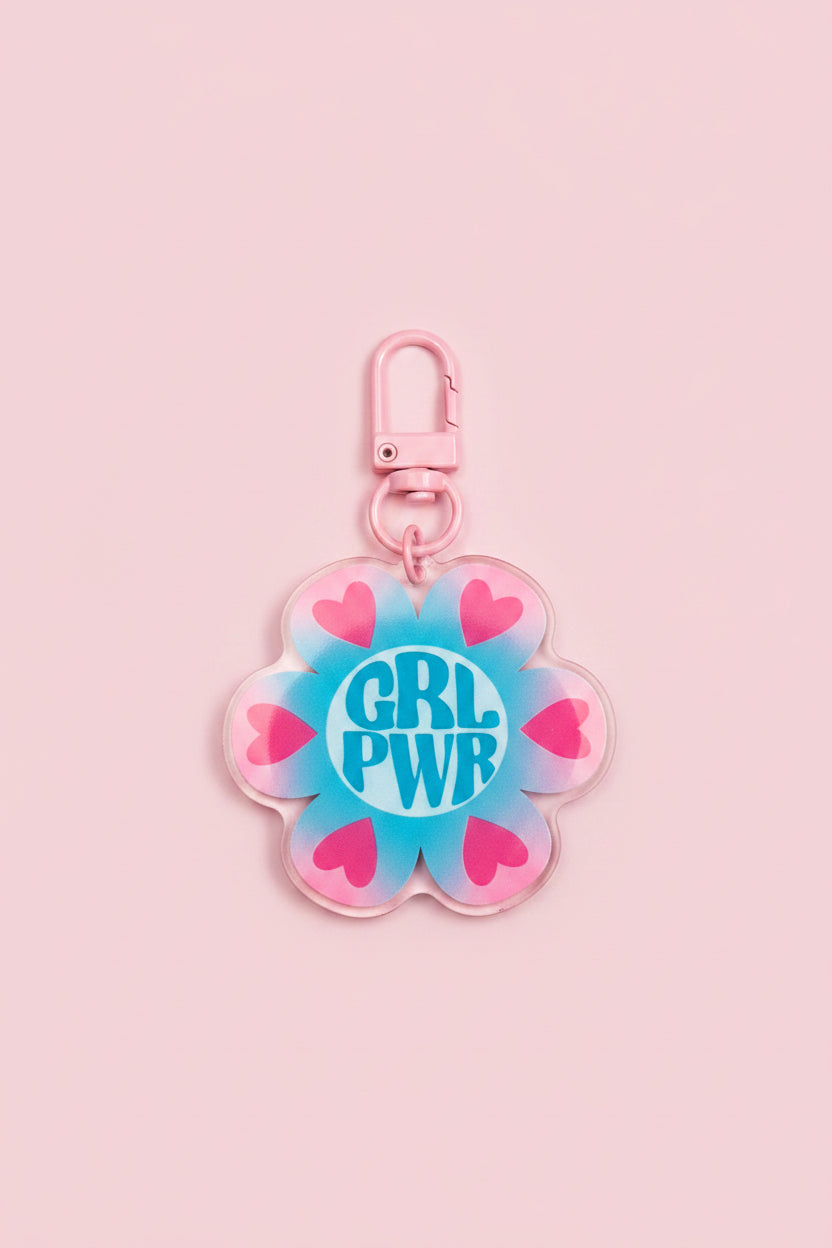 Porte-clés GRL PWR illustré par Amandine - Trait Sauvage