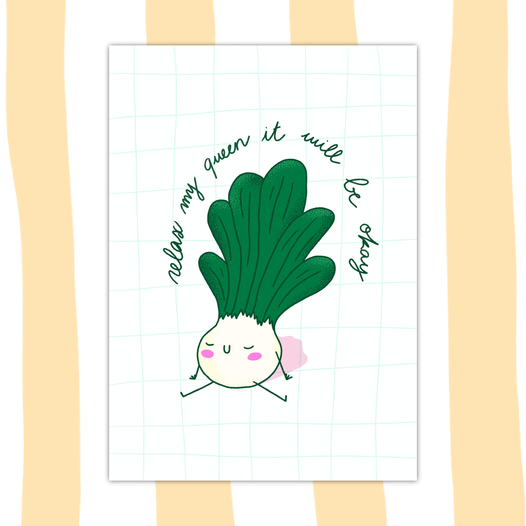 Format A5 Relax my queen - Petit Nuage