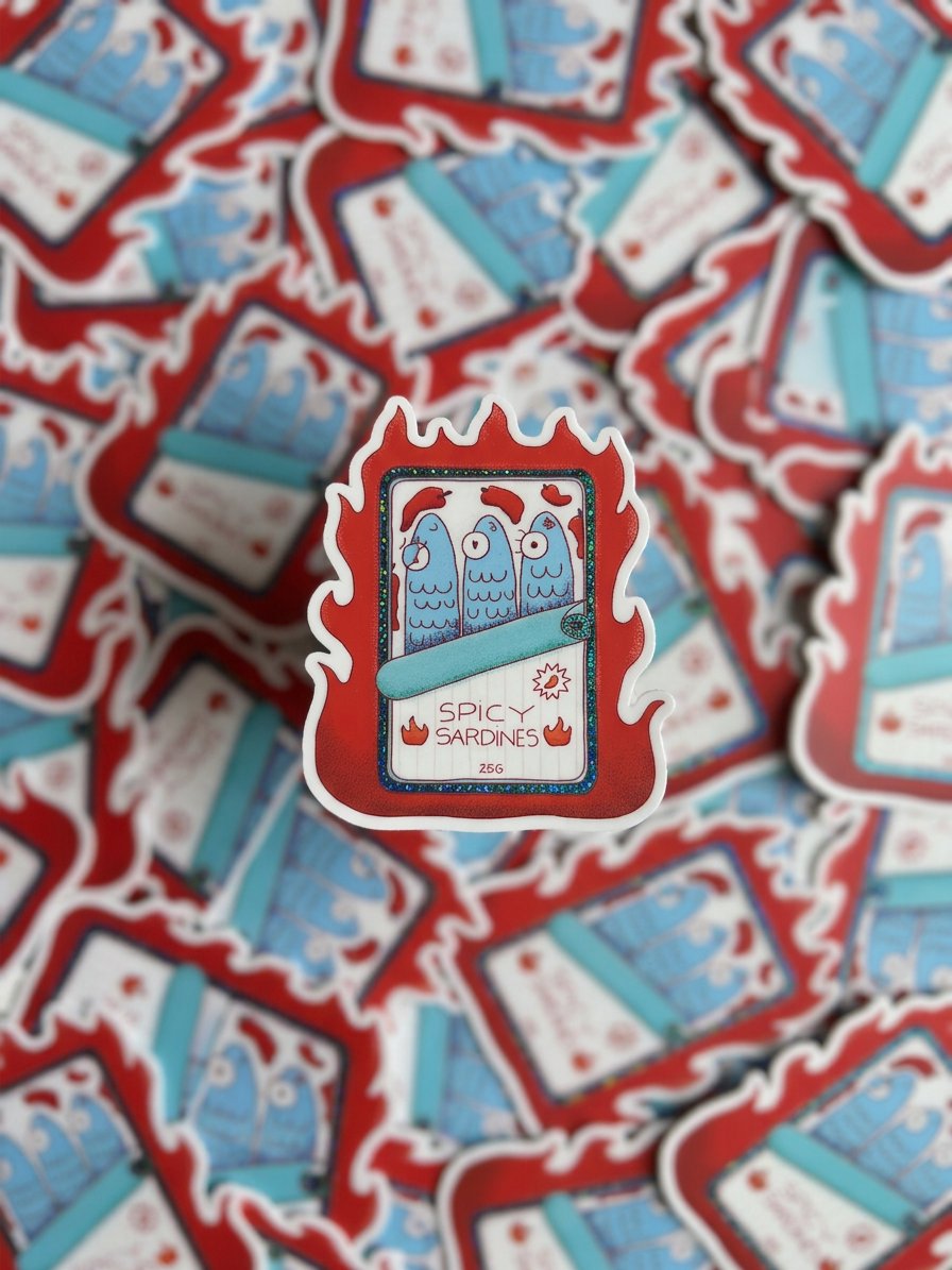 Sticker Spicy Sardines - Petit Nuage