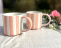 STRIPE Mug rose