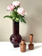 Vase Eve verre recyclé brun - B&Inside