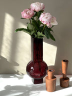 Vase Eve verre recyclé brun - B&Inside