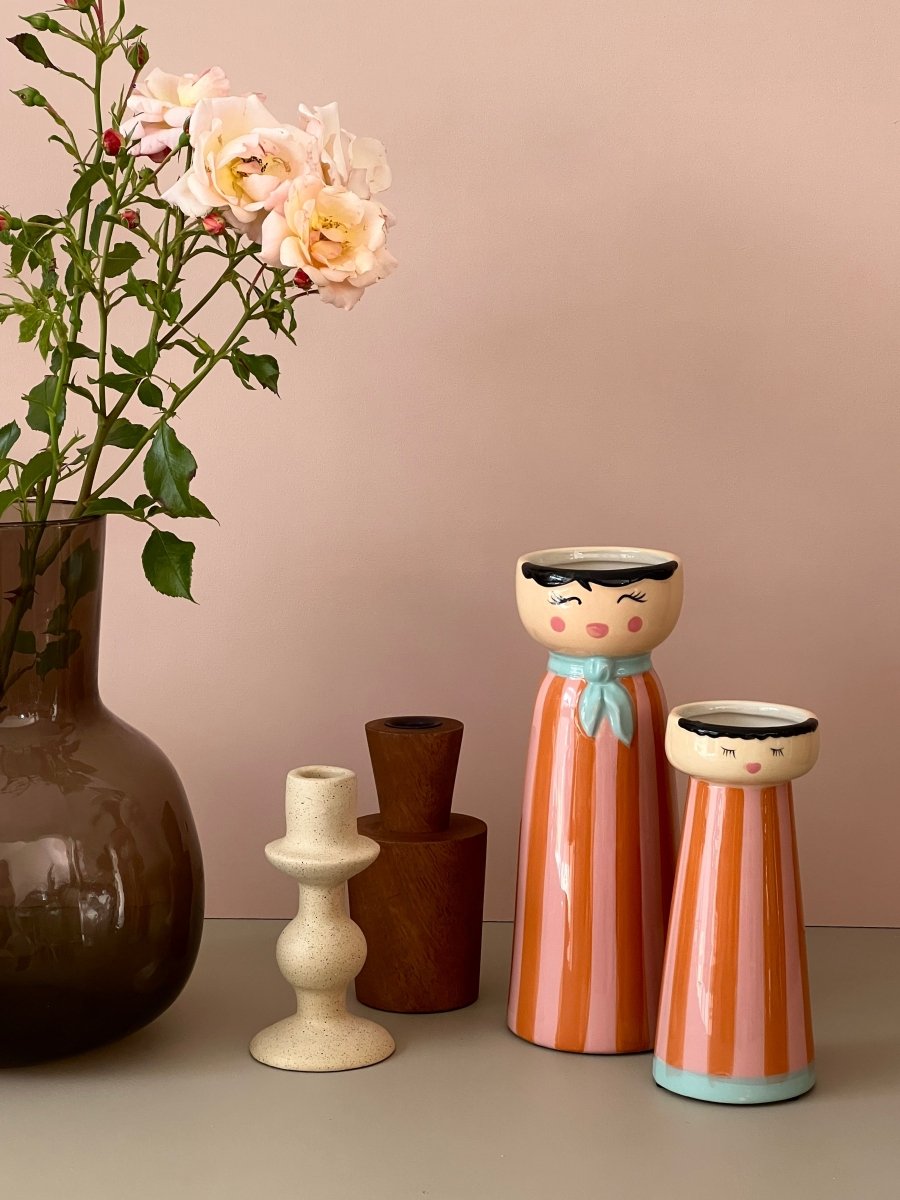 Vase personnage MR rayé orange - B&Inside