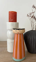 Vase personnage MR rayé orange - B&Inside