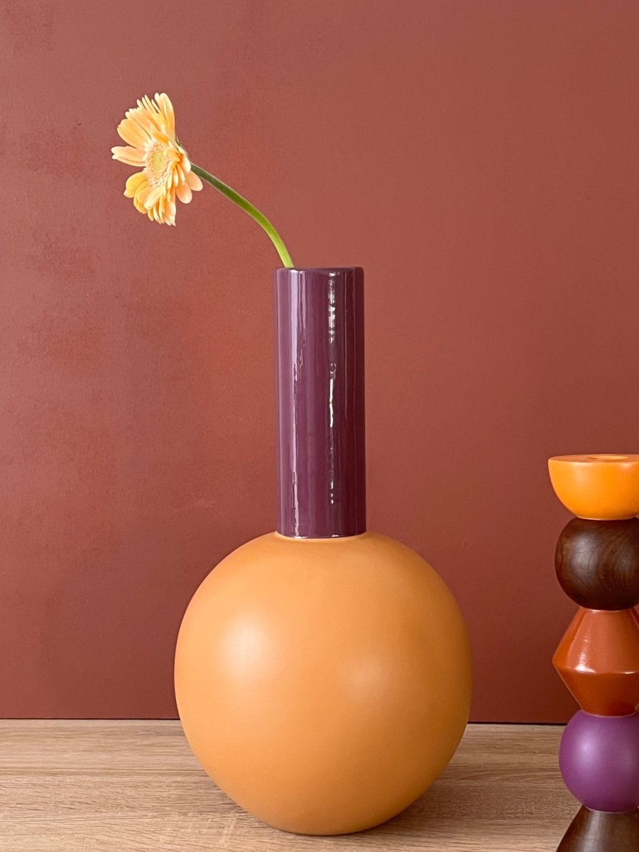 Vase rond Cooper céramique - B&Inside