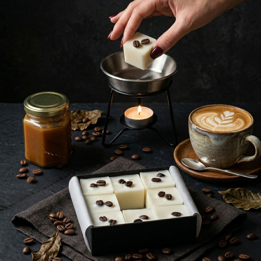 Cube de fondant parfumé Douce Matinée au café - Aja Home Fragrances